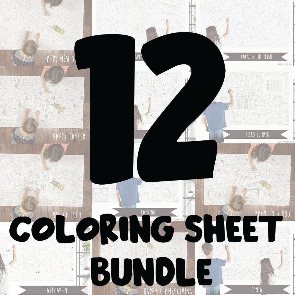 Year of Coloring Pages Bundle