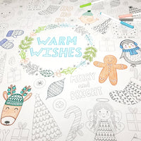 Thumbnail for Warm Wishes Table Top Coloring Banner