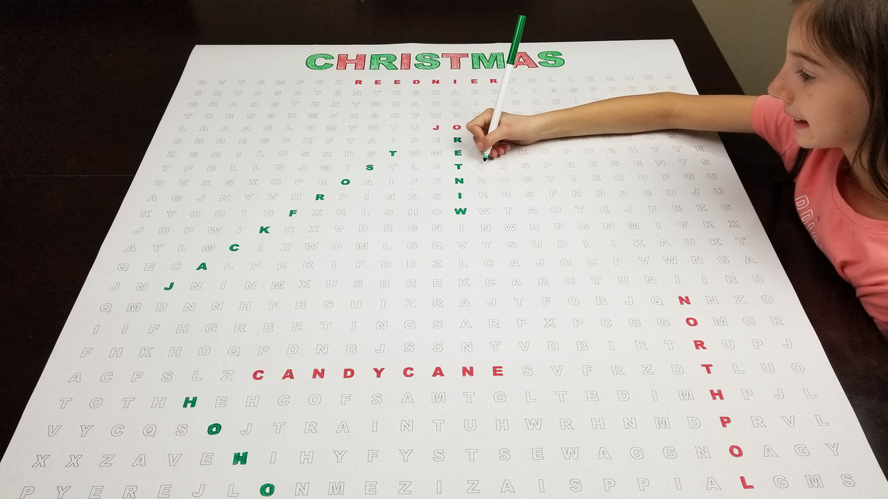 Merry Christmas Giant Word Search Puzzle