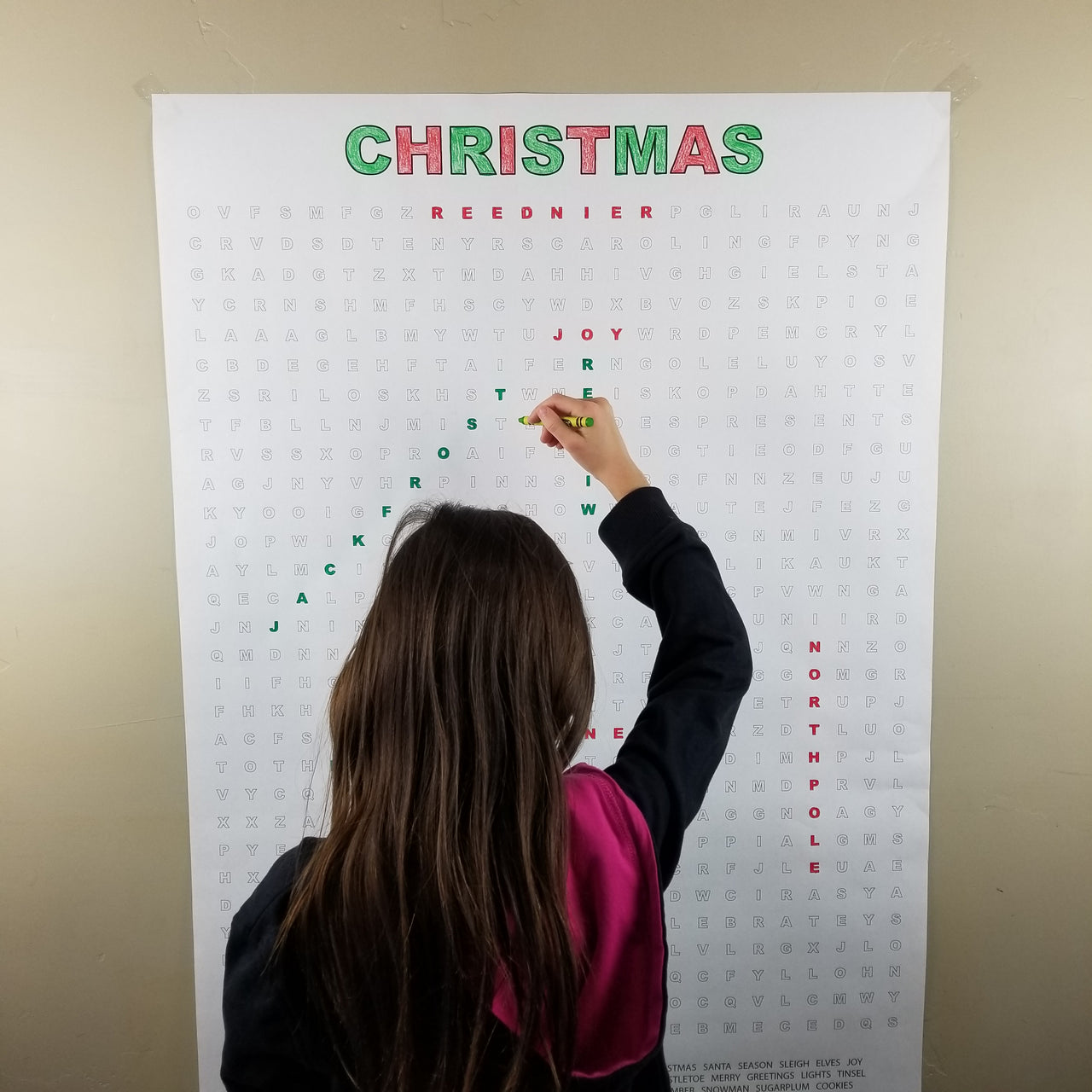 Merry Christmas Giant Word Search Puzzle