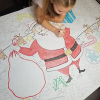 Thumbnail for Santa Table Size Coloring Sheet