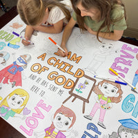 Thumbnail for Child of God Table Size Coloring Sheet