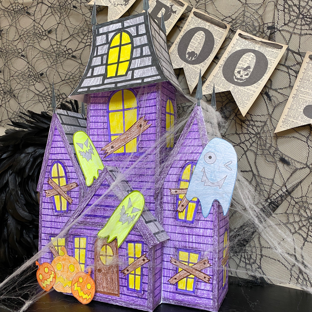 Haunted House 3D Coloring