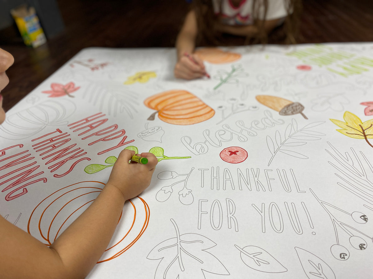 In All Things Give Thanks giant table size coloring sheet, photo 3