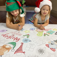 Thumbnail for Gnome Christmas Table Top Coloring Banner