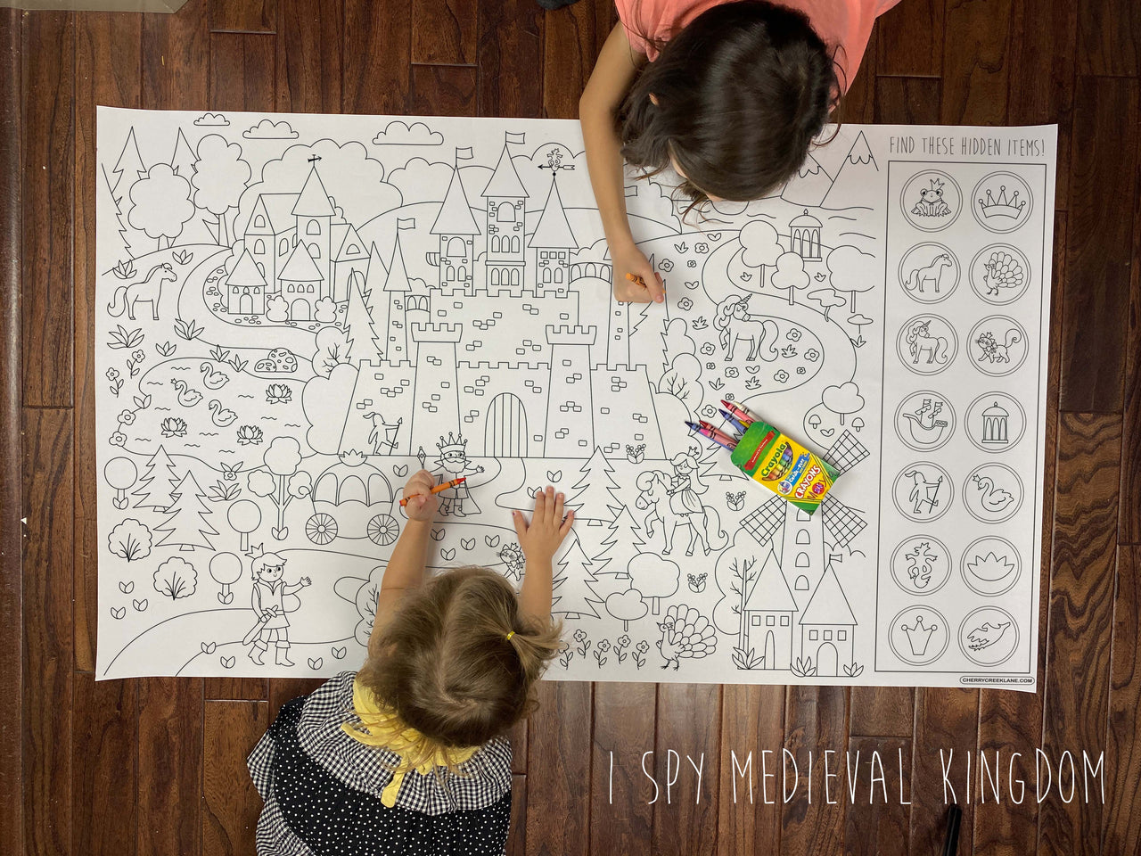 Kids Drawing Paper Giant Coloring Poster For Toddlers Table Wall