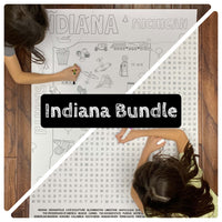 Thumbnail for Indiana State BUNDLE Coloring and Word Search