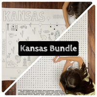 Thumbnail for Kansas State BUNDLE Coloring and Word Search
