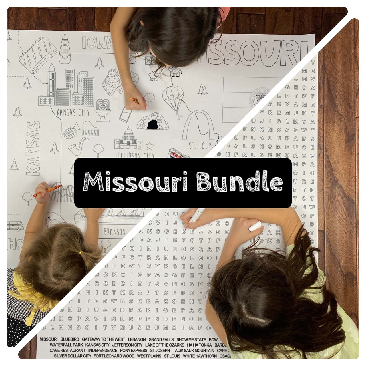 Missouri State BUNDLE Coloring and Word Search