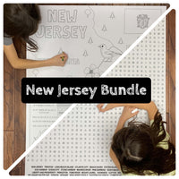 Thumbnail for New Jersey State BUNDLE Coloring and Word Search