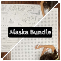Thumbnail for Alaska State BUNDLE Coloring and Word Search