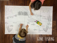 Thumbnail for Gone Fishing Table Size Coloring Sheet