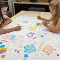 Thumbnail for Kittens Table Size Coloring Sheet