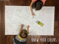 Thumbnail for Know Your Colors Table Sheet Coloring Sheet