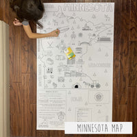 Thumbnail for Minnesota Coloring Map