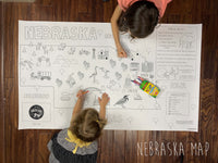 Thumbnail for Nebraska Coloring Map