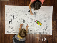 Thumbnail for The Zoo Table Size Coloring Sheet